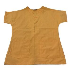 TL Uniform Scrubs V-Neck Medical Scrub Top  Orange Women's Size Xs